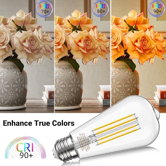 LED Filament Bulbs - Silver Base - Picture 4 of 8